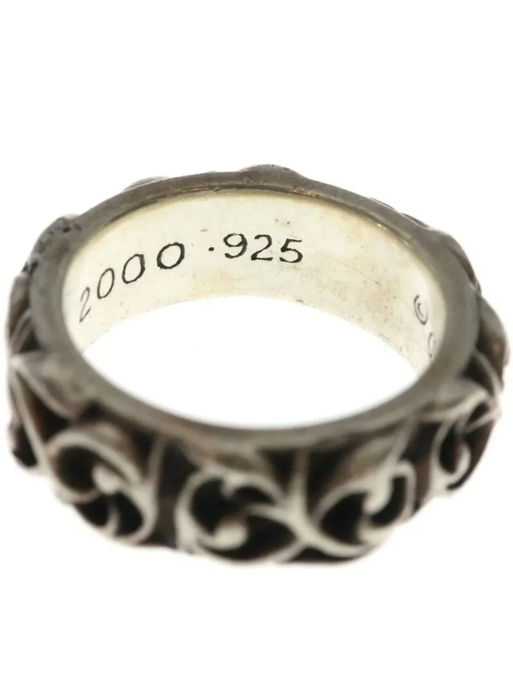 Chrome Hearts Etrnity Vine Band Eternity 925 Sterling Silver Ring
